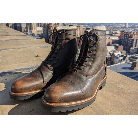 Ross & Snow Riccardo Bomber Blucher Winter Boots Brown Choose Sz 7.5, 11.5, 14 - Picture 3 of 10